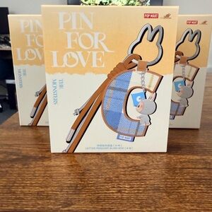 Pop Mart Labubu Pin for Love Letter Pendant Letter “H”